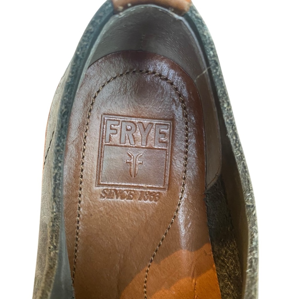 Frye Gates Walker Low Leather Sneaker Mens 7.5 Stone Gray Lace Up Lifestyle - Picture 7 of 10